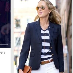 Talbots Navy wool Blazer